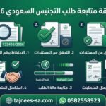 طريقة متابعة طلب التجنيس السعودي 2026 | الاستعلام عن حالة المعاملة