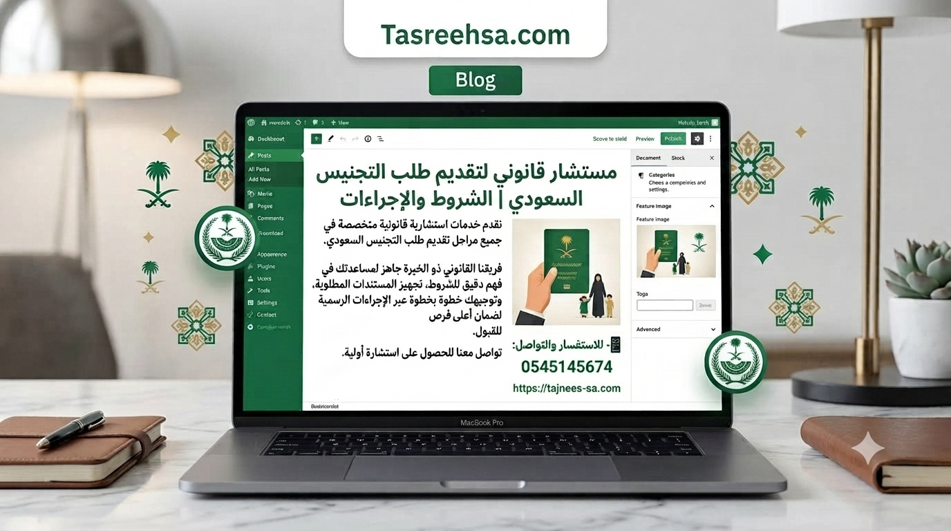مستشار قانوني لتقديم طلب التجنيس السعودي | الشروط