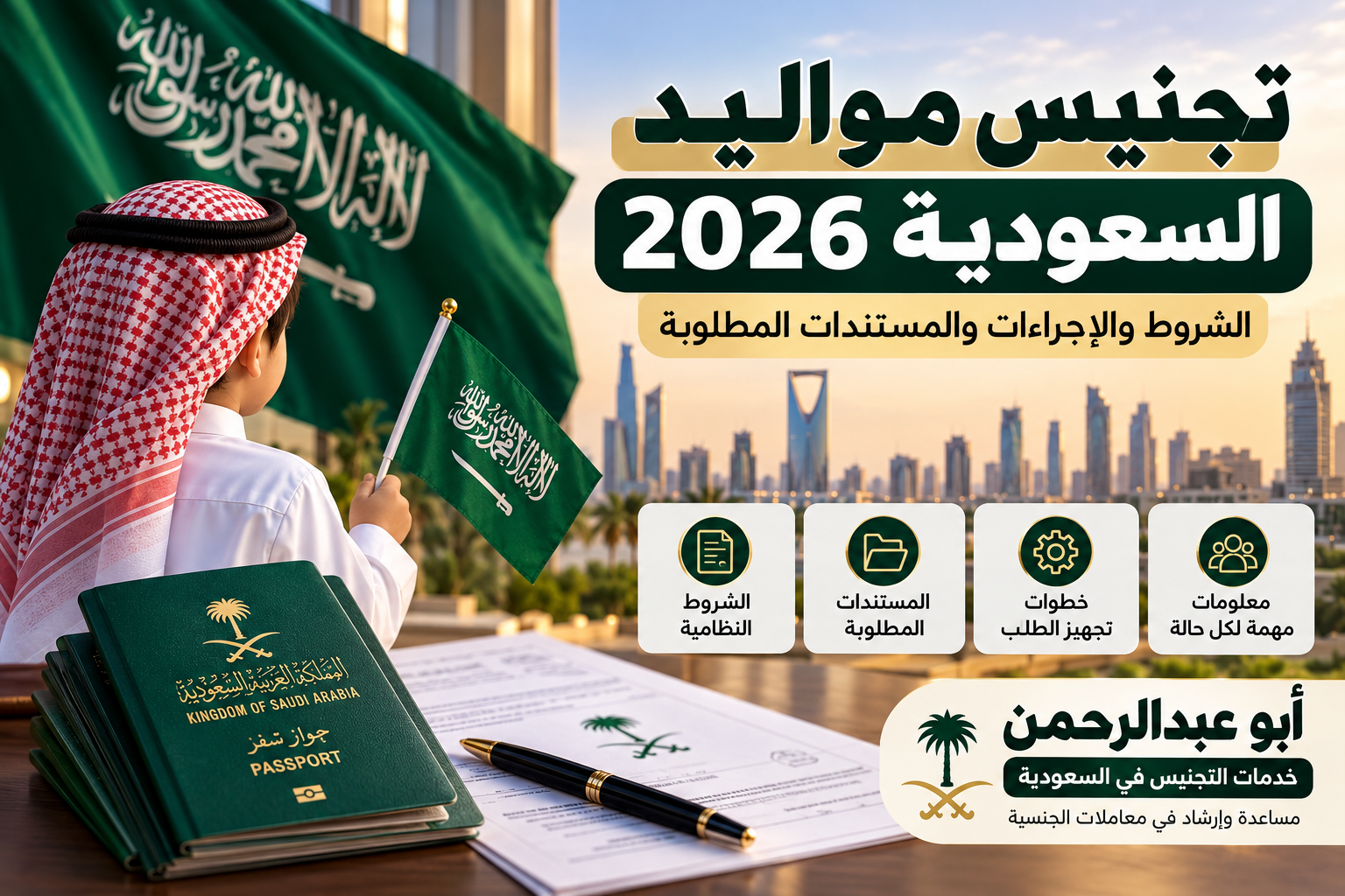 تجنيس مواليد السعودية 2026: الشروط والإجراءات والمستندات المطلوبة