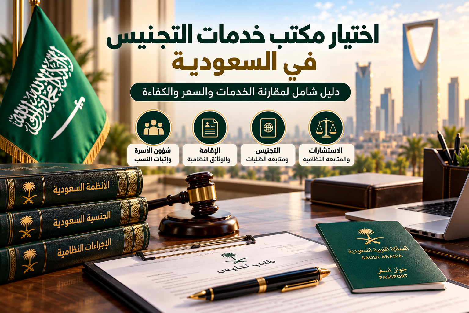 اختيار مكتب خدمات التجنيس في السعودية 2026: كيف تختار الجهة المناسبة